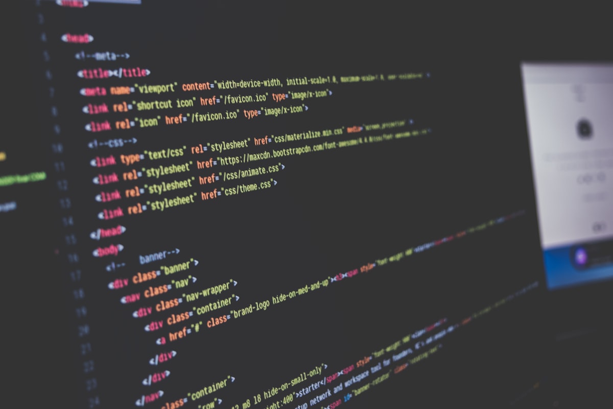 Credit scoring model source visual showing financial analytics and code
